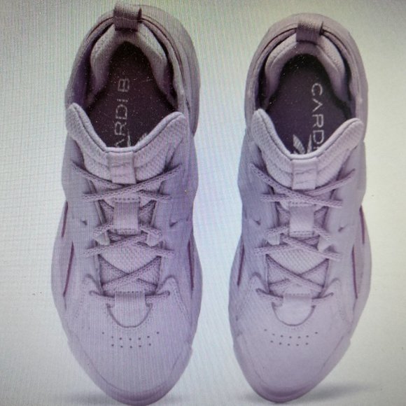 EUC REEBOK Cardi B Club C V2 Women's Shoes Lavender - Picture 3 of 4